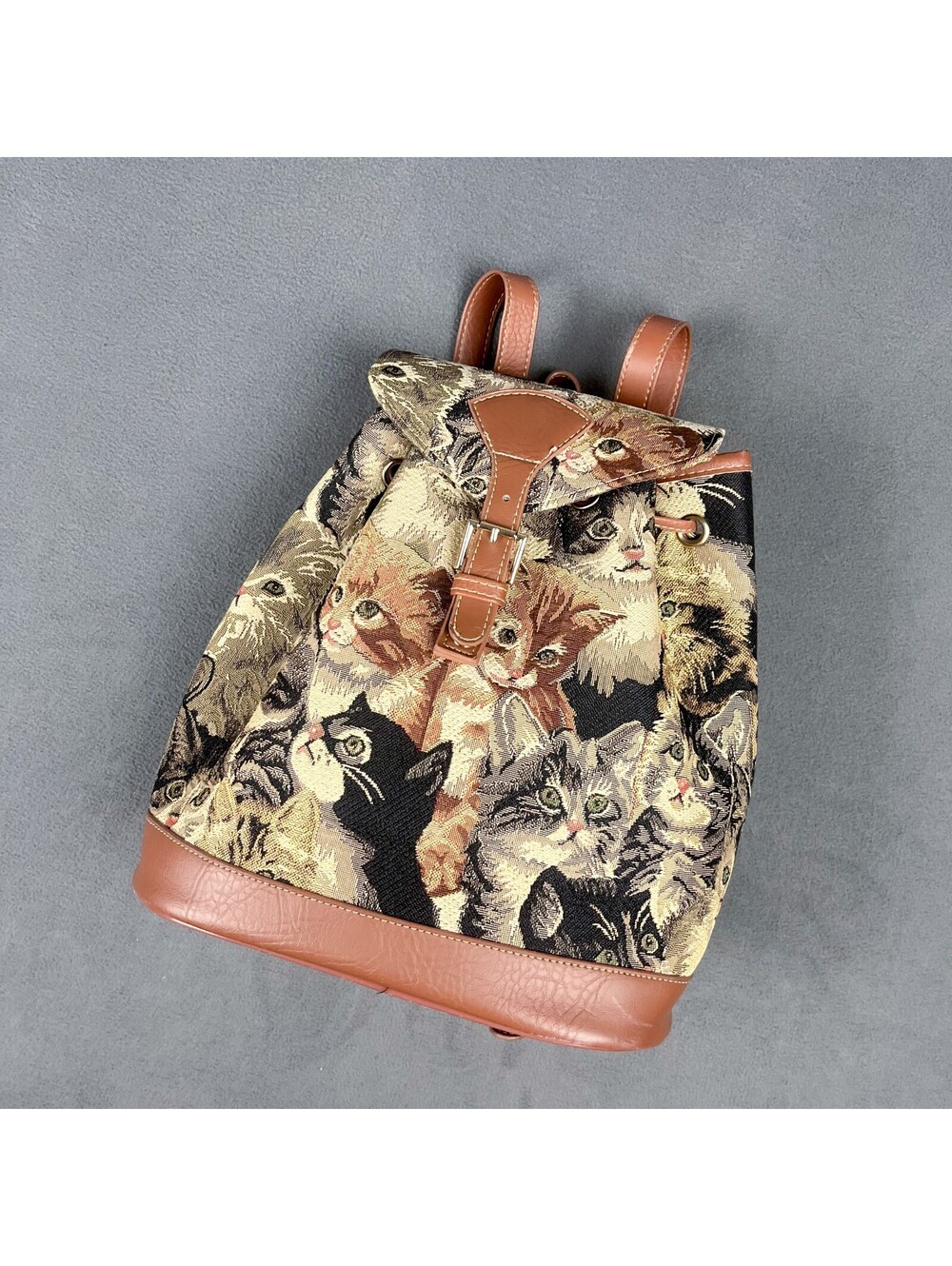 Vintage Cat Tapestry Backpack